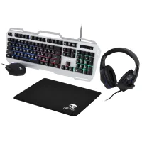 Комплект клавиатура + мышь с ковриком + наушники Oklick HS-HKM300G Pirate фото 1